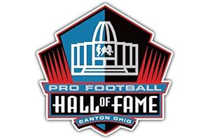Football Hall of Fame Football Sticker, Made of Durable Vinyl, Perfect for...