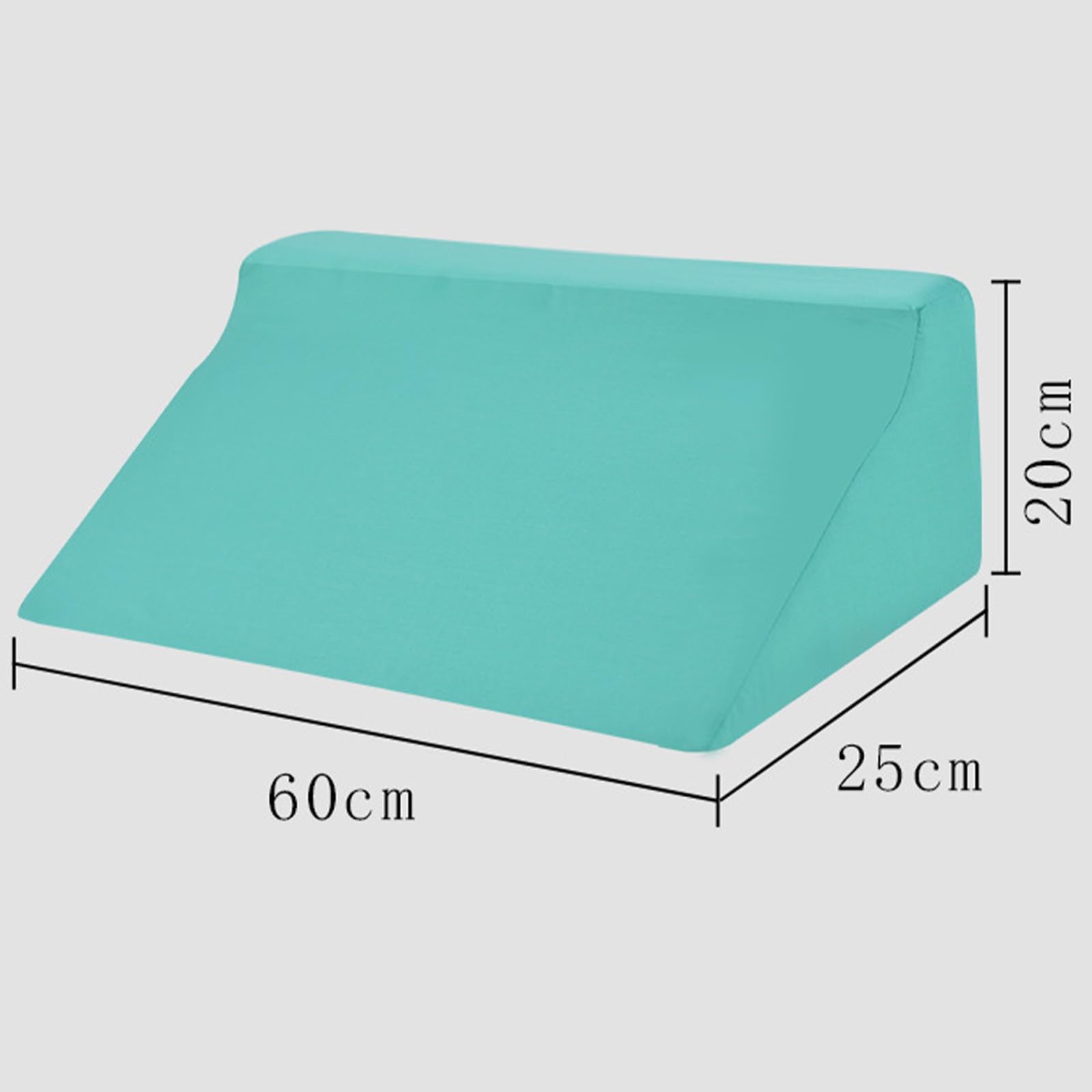Cuñas de Cama Impermeables, posicionadores corporales Suaves, cómodos y Antideslizantes, Almohadas para Pacientes versátiles y duraderas Green, 60x25x20cm