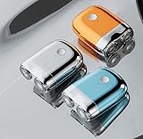 3PCS Waterproof Portable USB Men's Shaver, Mini-Shave Portable Electric Shaver, Pocket Size Washable Electric Razor Mini Travel Shaver, Rechargeable Double Head Mini Shaver for Men -  HCPBRS