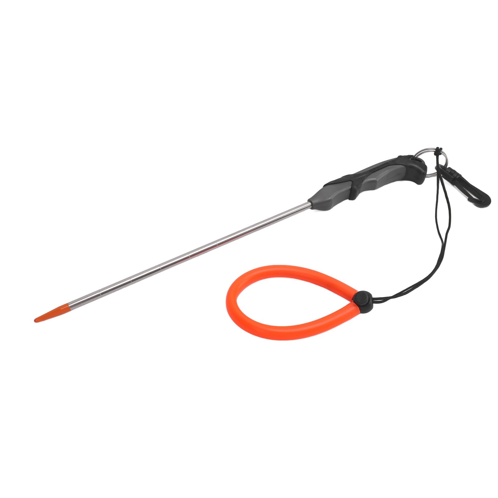 VGEBY Stainless Steel Diving Stick with Gray Handle, Convenient Carry, Versatile Use for Diving, Detecting, Underwater Exploration