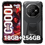 Blackview Fort 1 (18+256) Outdoor Handy Ohne Vertrag 10000mAh, Android 15 Outdoor Smartphone, 6.56" 90Hz Ultradünn baustellenhandy, IP69K Wasserdicht, NFC/GPS/Gemini AI/Fingerabdruck/Glove Mode