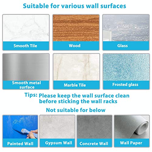 Love begans Portascope da Muro, 5 Pezzi Ganci