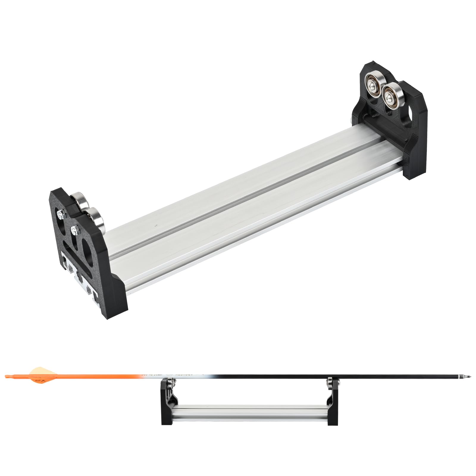 SPG Archery Arrow Spinner Spin Tester, Arrow Roller Straightness Squaring Tool Arrow Balance Checker Cutting Tool Bow and Arrow Accessories for Checking Arrows