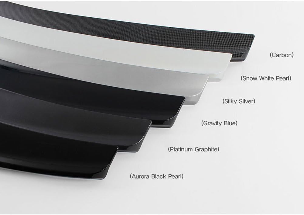 Rear Trunk Wing Lip Space Style Spoiler for Kia 4-door sedan All New Optima 2016-2018 (Snow White)