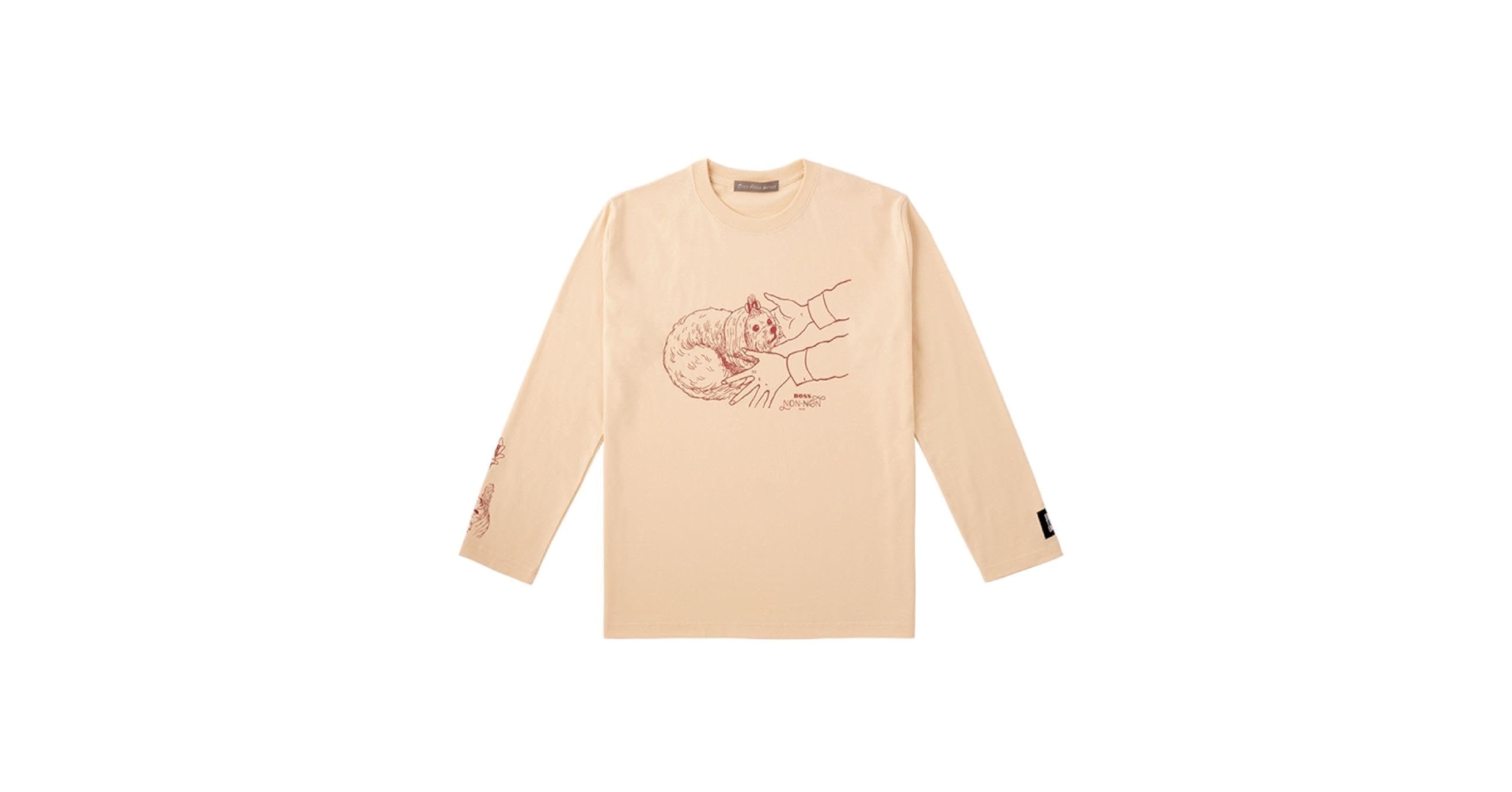 Tシャツ ノンノン親分 ロングTシャツ ベージュ Mサイズ 伊藤潤二展 誘惑 Tシャツ ノンノン親分 ロングTシャツ ベージュ Mサイズ 伊藤潤二