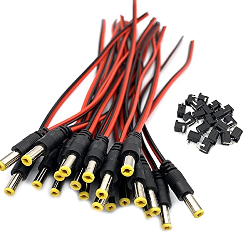 DEVMO 20PCS DC Power Jack Socket Connector 5.5 x 2.1mm miniatura 3