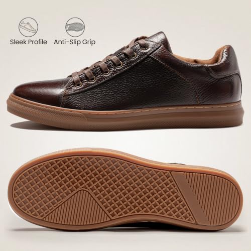 Arkbird Mens Leather Fashion Sneakers