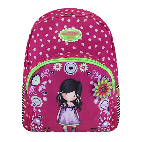 SANTORO GORJUSS Mochila Doble con Tunel  Niñas  Rosa  Fucsia   5x34x46 cm  W