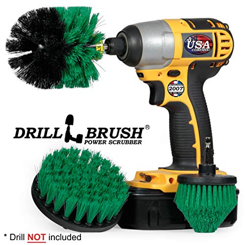 Image of Kitchen Cleaning Supplies - Kitchen Power Scrubbing Brushes - Accessories for a Clean Home - Stove Top Cleaner Brushes - Drill Powered Oven Cleaner - Fridge Nylon Scrubbing Brush - Sink & Countertop