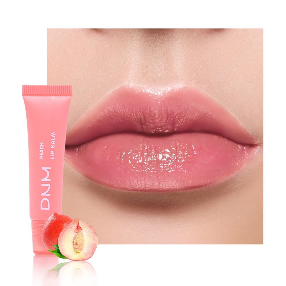 evpct Nourishing Moisturizing Tinted Lip Balm for A Sheer Tint of Color, Softens Smooths Hydrates Moisturizes Lightweight, Lip Care Gloss Plumper Stain for Women Dry & Chapped Lips, 03# PEACH