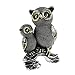 perfk Chouette Statue Animaux Figurine Étagère Décor Accents, Deux hiboux B