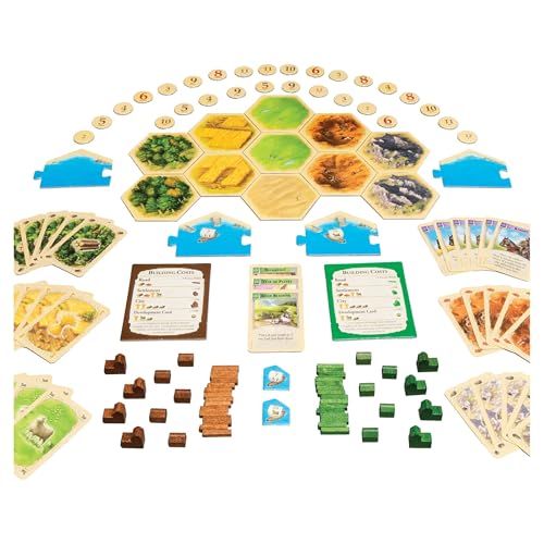 Image of Cattan 5-6 Player Extension Board Game,Family Card Games for Adults and Kids,Fun Strategy & Party Game for All Ages, Multi Players, Perfect for Game Nights, Travel & Home Entertainment