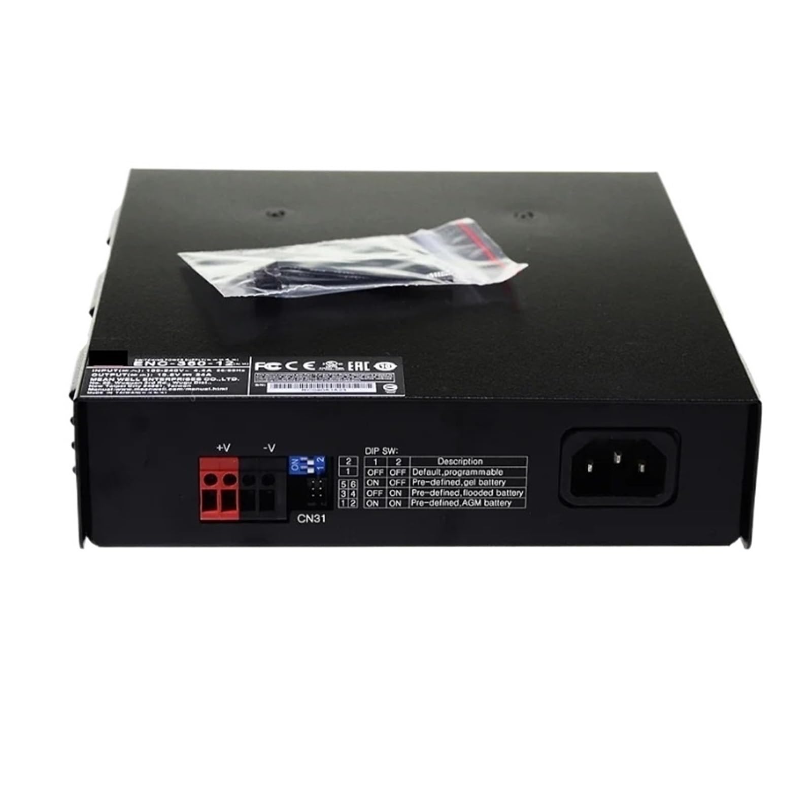 Chargeur de batterie programmable 360W ENC-360-48 Mean Well pour système 48V