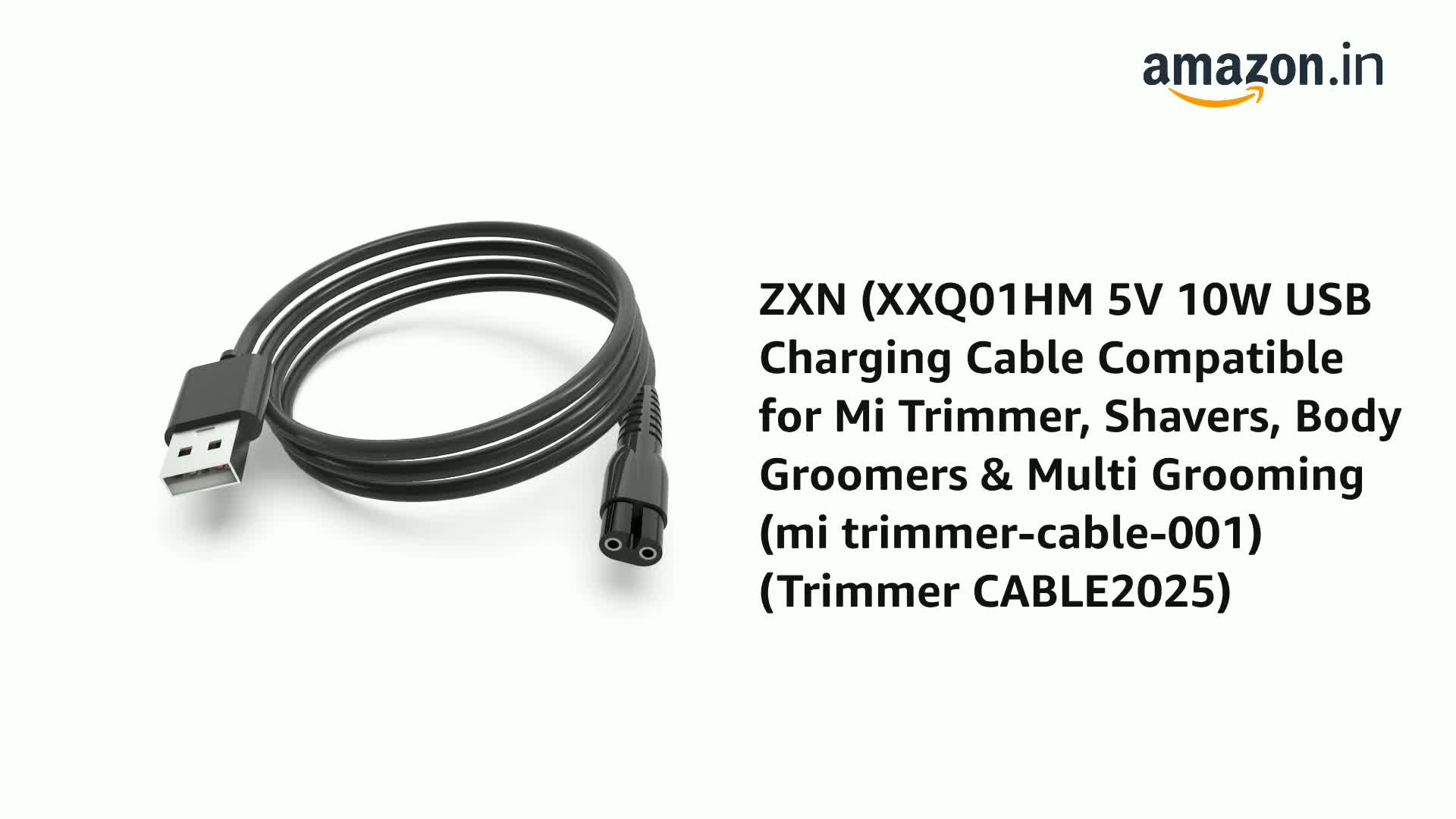 Watch ZXN ﹙XXQ01HM 5V 10W USB Charging Cable Compatible for Mi