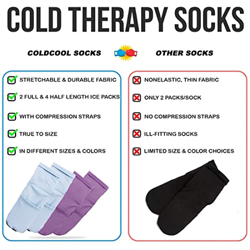 Cold Therapy Stocks Reusable Gel Frozen Stockings Slippers for Feet Heels Injures Swellin Chemotherapy Pain Relief for Ankle