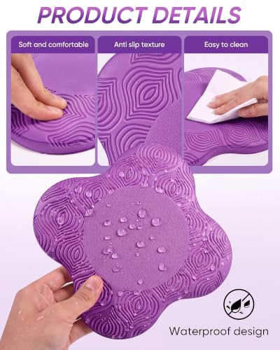 Image of 2-4 Pack Yoga Knee Pads, TPE Cushion for Pilates Exercise