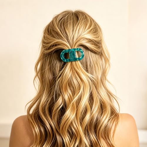 4 Piezas de Pinzas Magnéticas para el Cabello para Mujeres, Firme Sujeción Sin Deslizamiento, Diseño 2-en-1 Sin Marcas para Cabello Grueso o Fino, Herramientas de Peluquería de Rápido Uso para Salón o Uso Diario miniatura 7