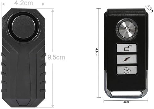 Miniatura 6 de Kit de alarma antirrobo para motocicleta con cerraduras de casco para bicicleta, bicicletas de montaña, motocicleta para evitar robos en la puerta,