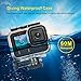 KETOPKIN 60M/196FT Waterproof Case for GoPro Hero13/Hero12/Hero11/Hero10/Hero9 Black Camera Accessories,Underwater Deep Diving Protective Shell for Hero13/12/11/10/9 Black