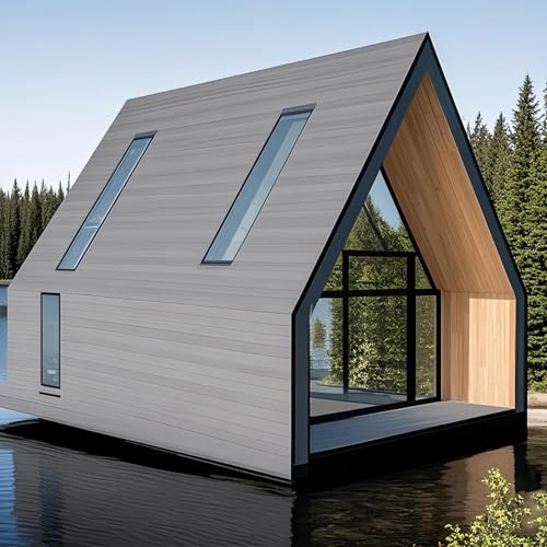 DsonEIIxoren Modern Modular Outdoor Cabin Structure, Minimalist A-Frame Garden Studio, Backyard...