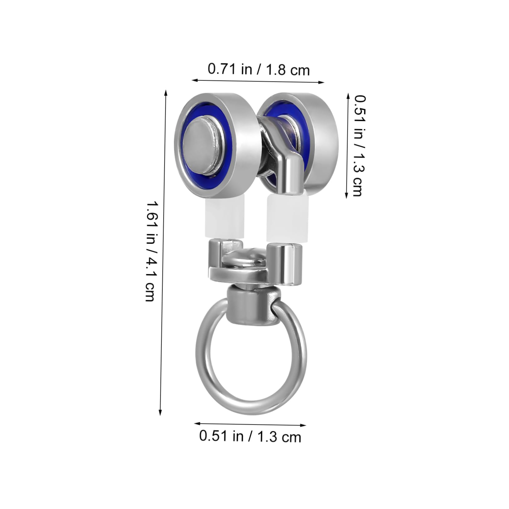 Cabilock 10pcs Metal Bearing Roller Wheels for Curtain Tracks Smooth Sliding Curtain Accessories Easy Installation Versatile and Windows