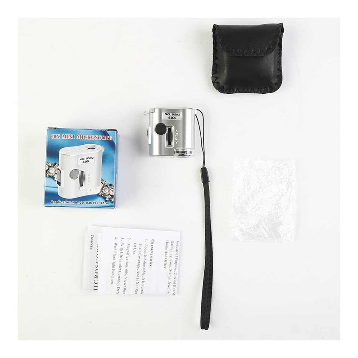 Microscope 9592 Microscope 60 Times with Light Multi-Functional Magnifying Glass