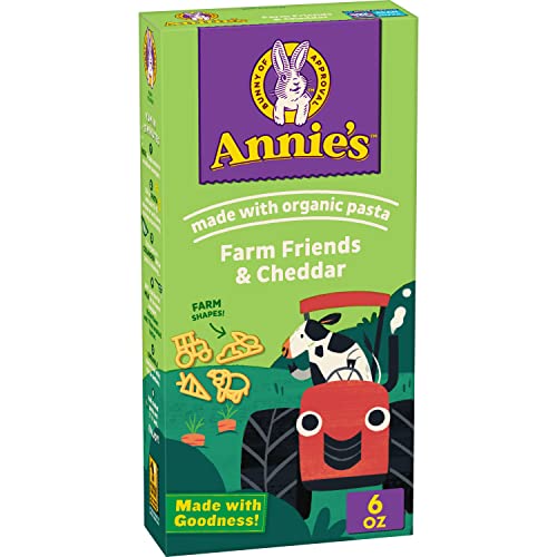 Annie's Farm Friends and Cheddar, Made with Real Cheese and Organic Pasta, 6 oz