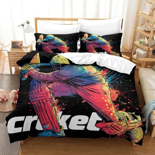 Housse de couette cricket fermeture éclair parure lit 140x200 - 3