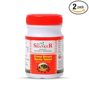 Shree Shanker Erand Bhrust Harde Tablet(Gandharv Haritaki Tablet) - Pack of 2-200Tab.