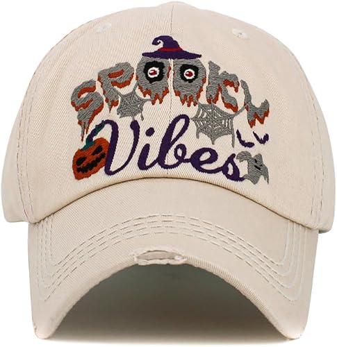 Miniatura 8 de ScarvesMe Gorra de béisbol para mujer, diseño de bruja mala, estilo vintage, desgastada