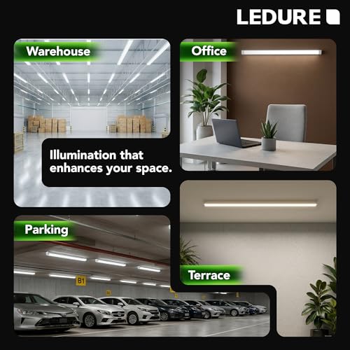 Image of LEDURE Comet 55W LED Batten 4 Feet |Pack of 2| 5500 Lumens | 55W Tubelight Equivalent | Cool Day White 6500K | Wall Ceiling Tubelight for Home, Living Room, Bedroom