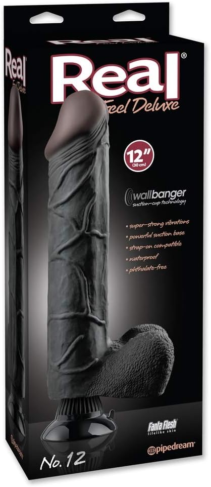 Real Feel Deluxe Vibrador Clásico Negro - 1137 gr : PIPEDREAM ...