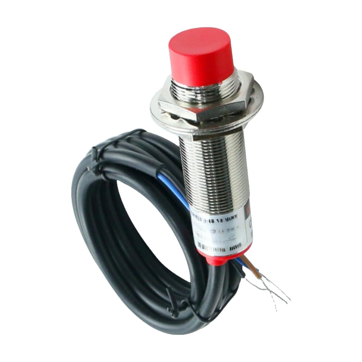 M12 Interruptor de proximidad CDJ10 Sensor inductivo NPN Dos hilos 24V Tres normalmente abierto M18 Inducción(M18 NPN NO)