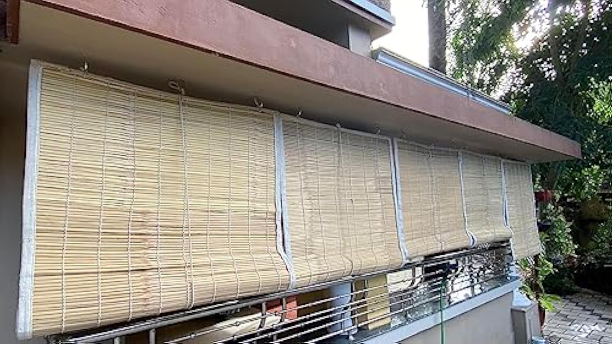 Outdoor Reed Curtain 5x7, Natural Privacy Solution