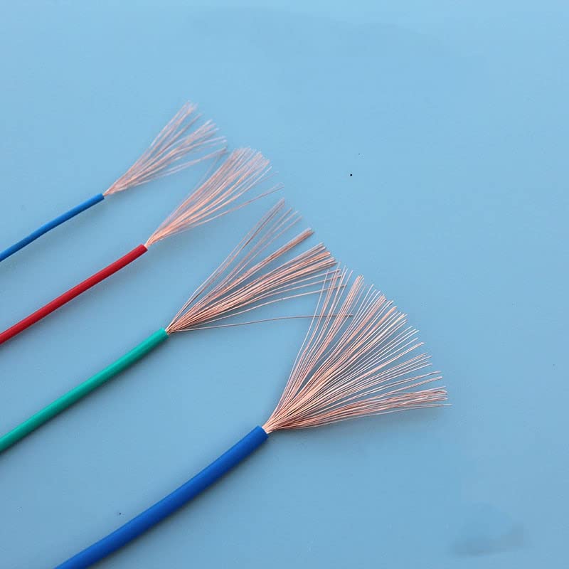 Schwarzes, einadriges, Flexibles Kupferkabel mit PVC-Ummantelung RV 22 20 18 17 15 13 11 9 7 AWG Verlängerungskabel for elektronische Signalleitungen (Size : 10 Meters, Color : 7 AWG 10MM)