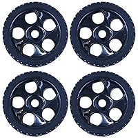 DollaTek 4 Stück Geländewagen-Flachrad-Adapter, 17 mm, weiche Rille, symmetrische Radabdeckung für 1:8 Geländefahrzeuge