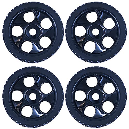 DollaTek 4 Stück Geländewagen-Flachrad-Adapter, 17 mm, weiche Rille, symmetrische Radabdeckung für 1:8 Geländefahrzeuge