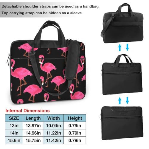 Sacoche ordinateur portable flamants roses antichoc protégeant l'écran - 4