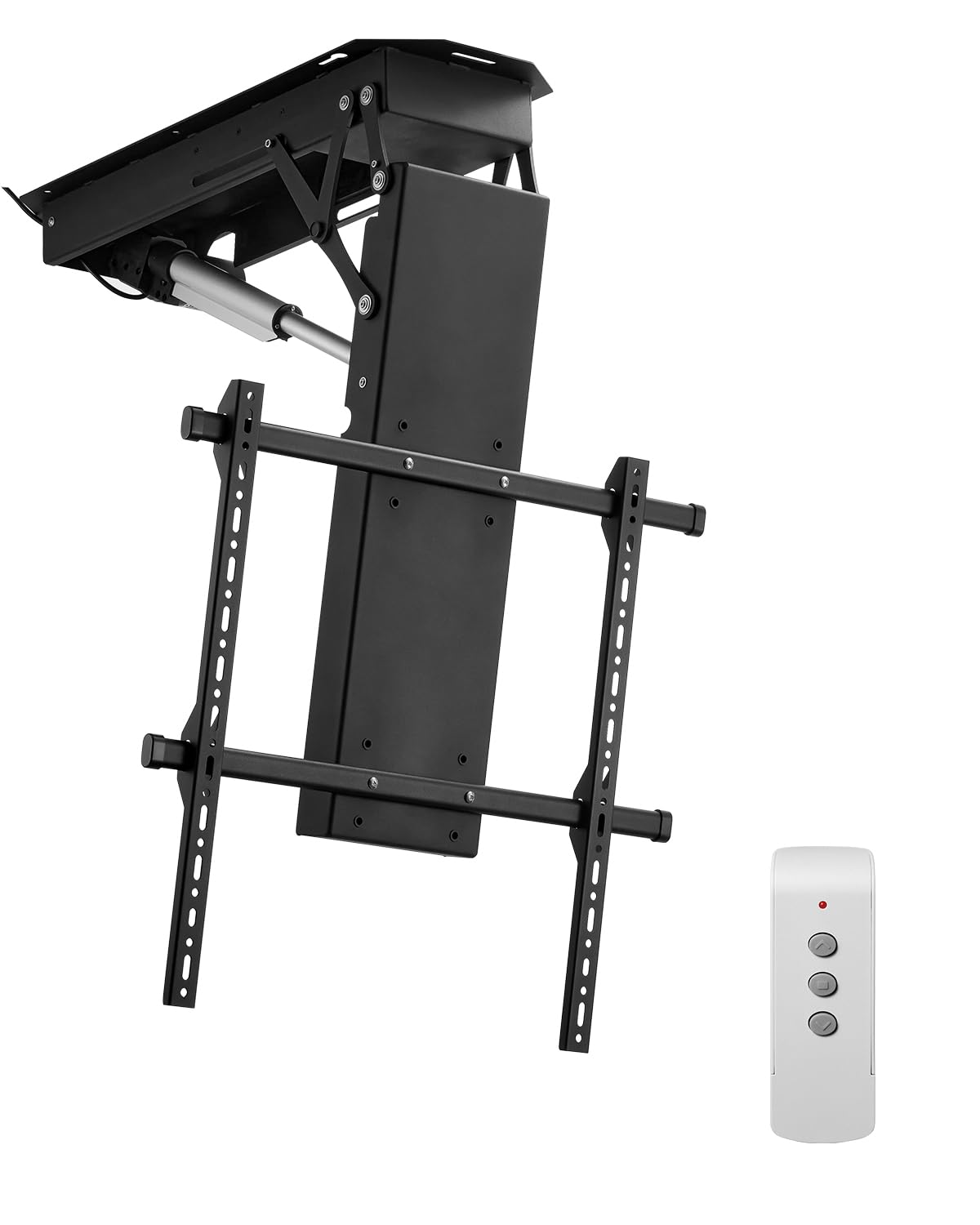 VEVOR Supporto per TV da Soffitto Motorizzato, Telaio Supporto per TV Dimensioni da 813 a 1778 mm, Telaio Porta Televisione Pieghevole Regolabile con VESA Massimo 60 x 60 cm, Carico max. 50kg