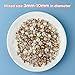 ASTARON 50g Mix Flatback Rhinestones Half Pearls for Craft Mixed Size 3mm-10mm Flat Back Rhinestones for Crafts Flatback Pearls for DIY Tumblers Mugs Nail Art Shoes Clothes (Champagne Gold Series)