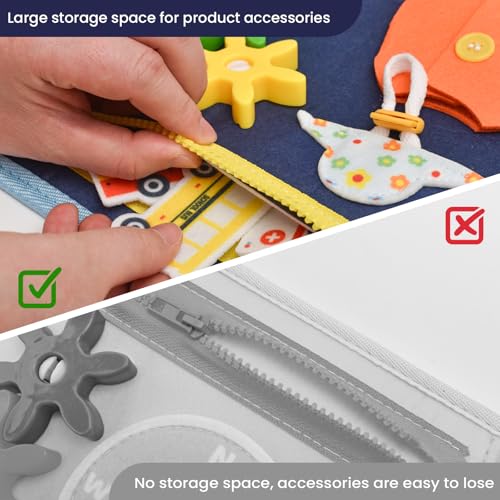 Image of Busy Book for Toddlers 1-3, Montessori Toys Busy Board for 1 2 3 4 Year Old Boy Girl Birthday Gift Educational Learning Quiet Activity Book Airplane Car Travel Toys for Tollders Kids 1-3