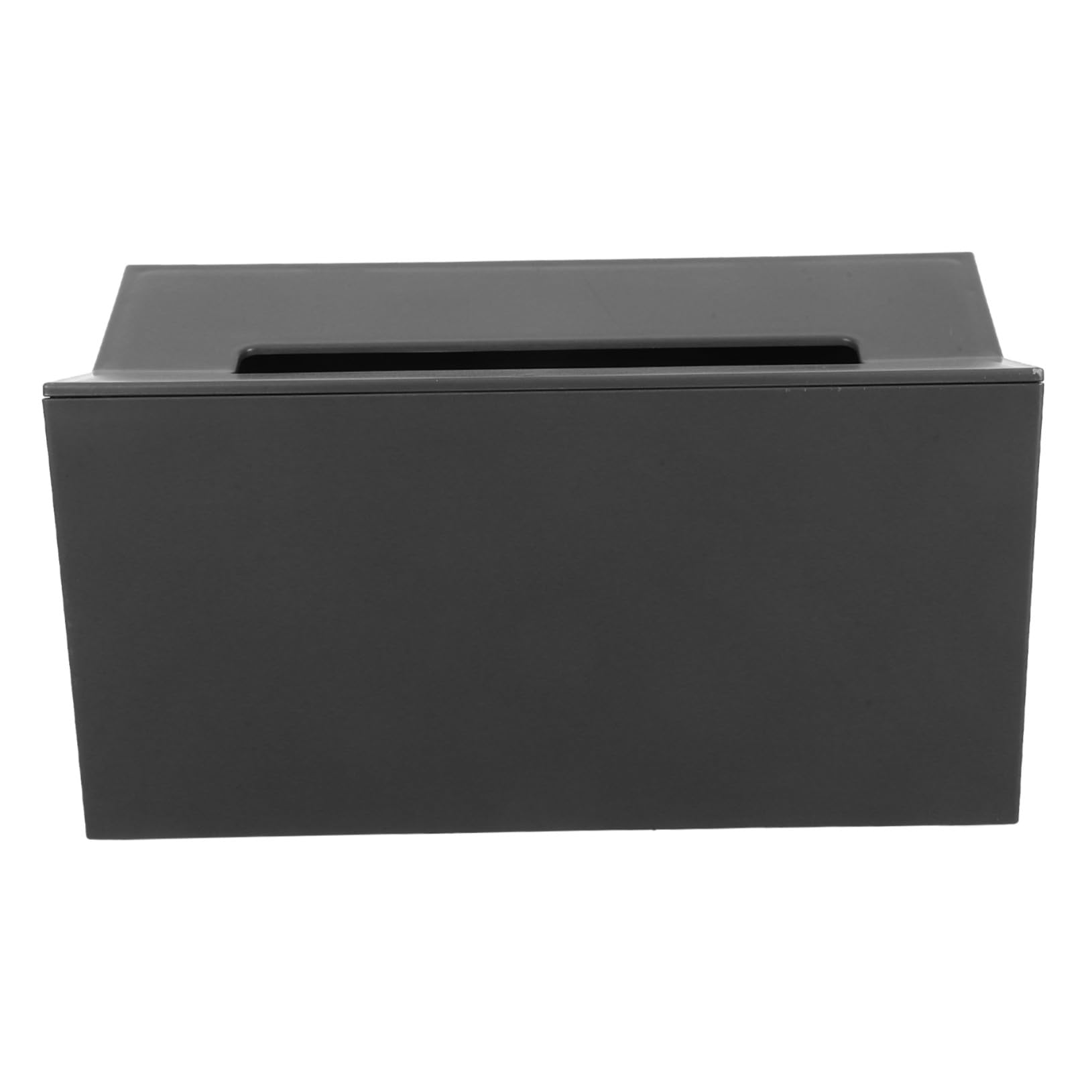 Soporte de pared para pañuelos rectangular dispensador plástico negro baño cocina