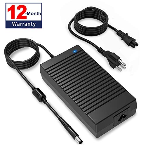 180W Dell Alienware Charger, Max 185W 19.5V 9.5A Dell Charger for Dell Alienware