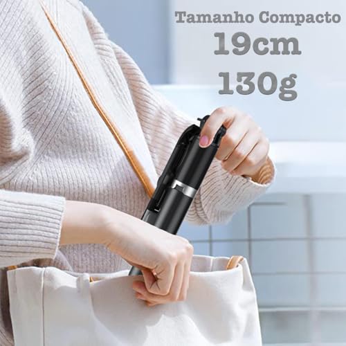 Bastão Pau Selfie Tripé Controle Bluetooth C/Luz Led 70cm