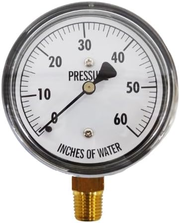 Kodiak Controls KC25-60"H2O Low Pressure Gauge 60" WC