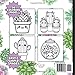 Succulent and Cactus Kawaii Coloring Book: Bold and Easy Large Print Coloring Book Flowers | Cute and Simple Kawaii Cacti and Succulent Images | 8.5 x 8.5 inches