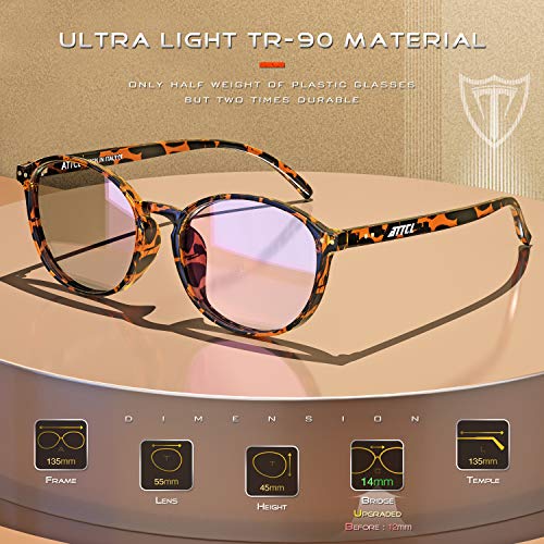 Attcl Ultra-Light Unisex Reading Glasses Filters Blue Light Anti Glare Digital Eye Strain Lh1133 Douhua +1.5 #TOP2