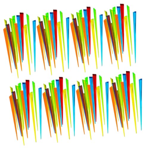 SOLUSTRE Set of 500 Mini Fruit Forks Plastic Cake Forks for Desserts Ideal for Parties Home Restaurants Random Color