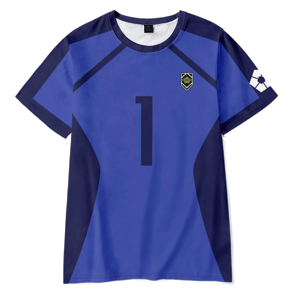Isagi Yoichi T Shirt Anime Seishiro Nagi Football Soccer Training Jersey Reo Mikage Tops Anime T Shirts