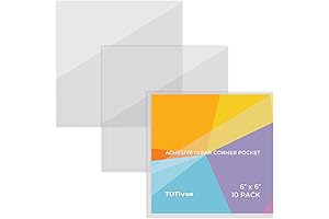 TOTiyea Adhesive Clear Corner Pockets: Expand Your Storage Options